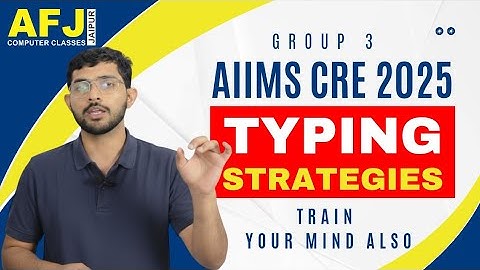 AIIMS CRE Typing Test  2025 Strategy | Skill Test | LIMITED TIME LEFT | #AIIMSTYPING #AIIMSCRE
