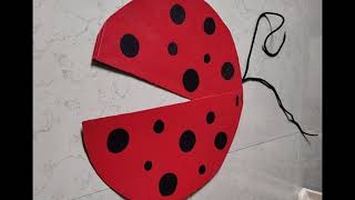 Lady Bug Costume for kids| Easy Craft | Simple | Fast | Fun #happycrafting #craft #costume #ladybug