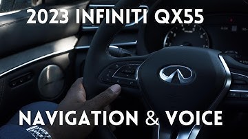 Navigation and Voice Controls | 2023 INFINITI QX55