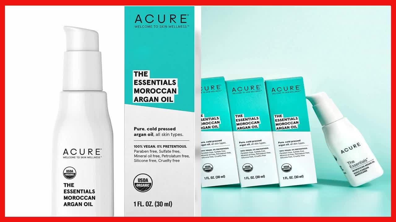 Great product -  Acure The Essentials Moroccan Argan Oil | 100% Vegan | Versatile - For Any Skin & H