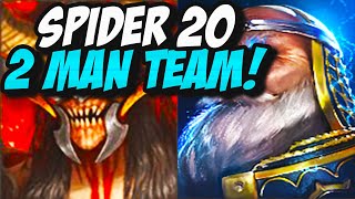 Spiders 20 Duo Using Archmage Hellmut! Accessible Gear Requirements