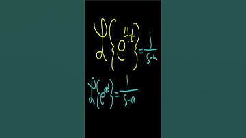 Laplace Transform of e^(4t) #shorts