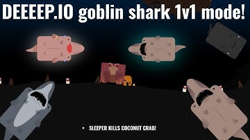 Goblin shark snipes everything (1v1 mode) | Deeeep.io