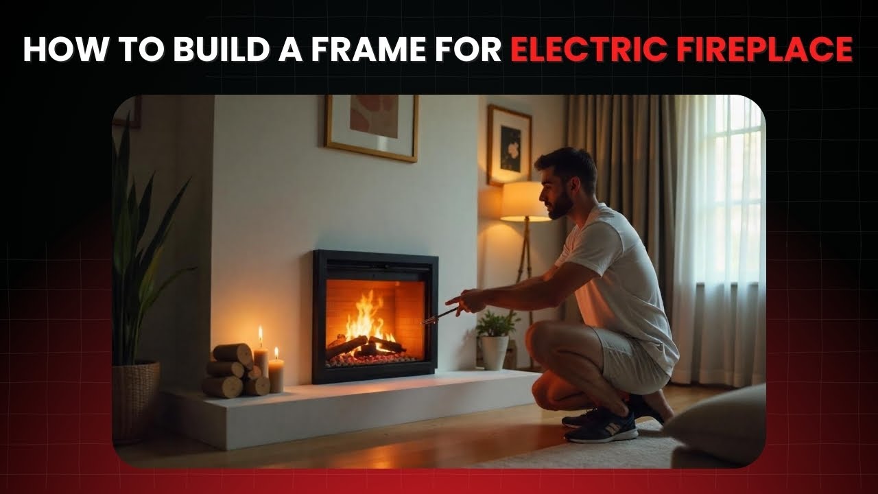 How to Build a Frame for an Electric Fireplace Insert - YouTube