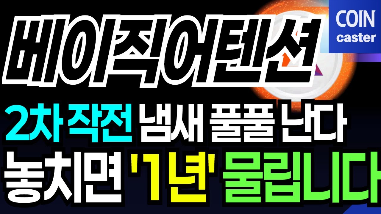 베이직어텐션토큰 전망] 🚨긴급🚨 2차 작전 냄새 풀풀 난다! 마지막 