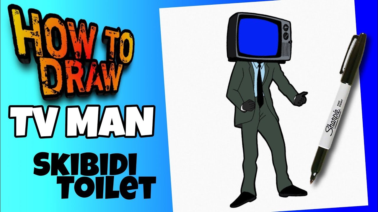 HOW TO DRAW CAMERAMAN FROM SKIBIDI TOILET | EASY | STEP BY STEP | como  dibujar a CAMERAMAN - YouTube