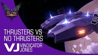 Elite Dangerous Using Directional Thrusters vs Not Using Directional Thrusters