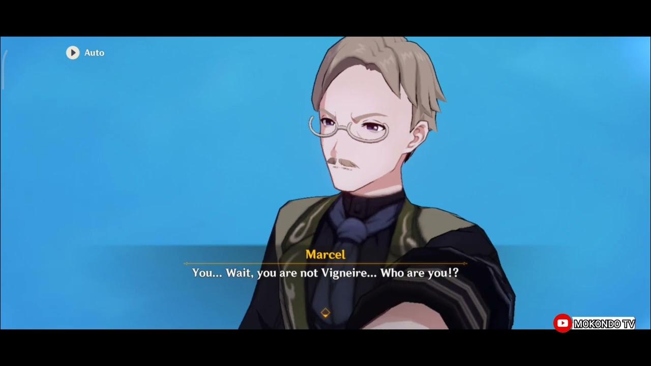 Genshin Impact 4.0 Marcel Meet Oceanid Vigneire (Cut Scene) YouTube