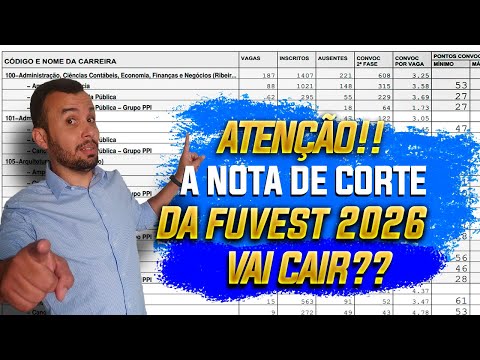 VEJA: Nota de corte FUVEST 2026