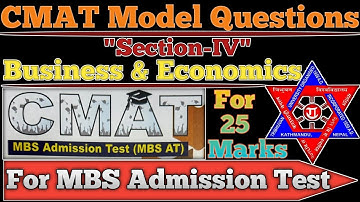 CMAT Exam Preparation for MBS || CMAT Model Questions with Answers 