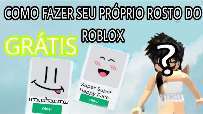 COMO CRIAR SEU PRÓPRIO ROSTO GRÁTIS no ROBLOX! 😱 