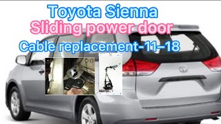 Toyota Sienna auto sliding  door cable replacement