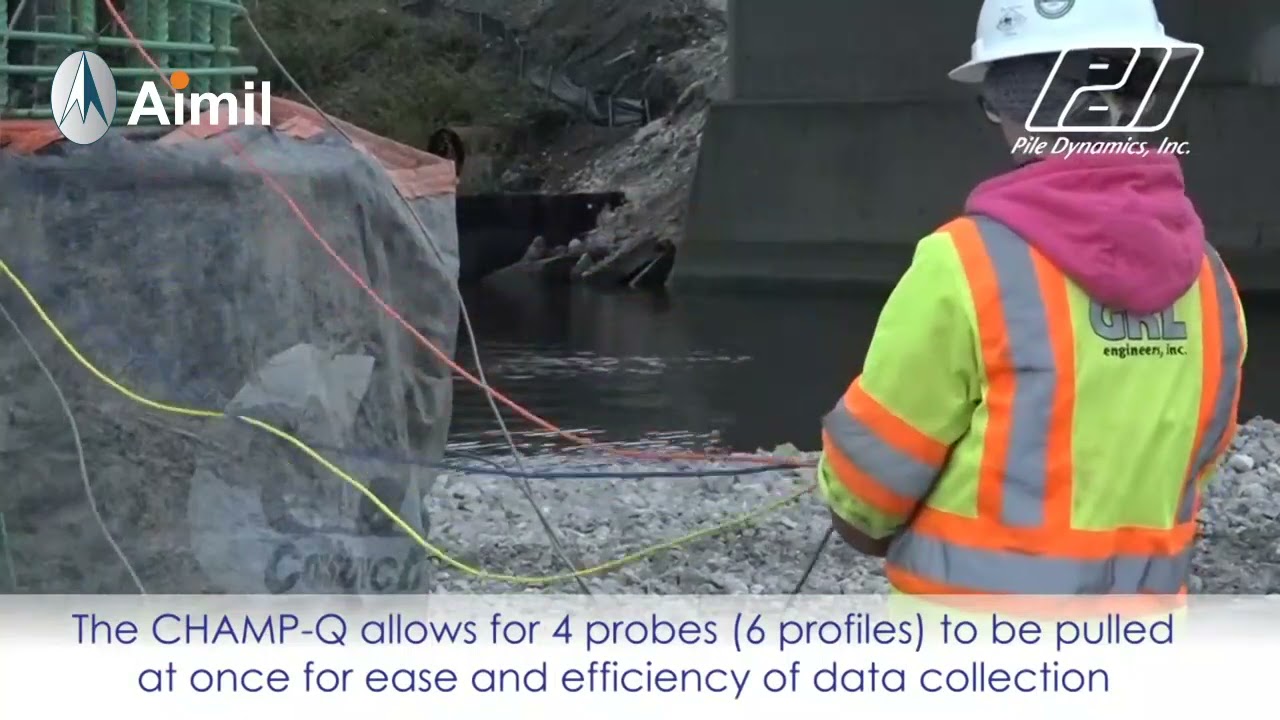 CSL Testing with the Cross Hole Analyzer CHAMP Q - YouTube