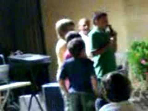 luke,lewis,ben and jake singing in spain