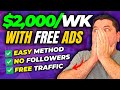 This affiliate marketing for beginners strategy can make you 2000 weekly posting free ads