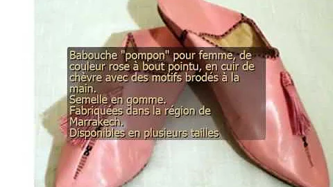 BABOUCHE MAROCAINE EN CUIR