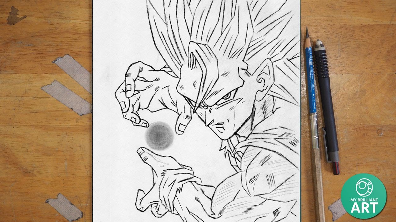 How to Draw Goku SSJ3 Kamehameha – Epic Dragon Ball Z Art Tutorial!