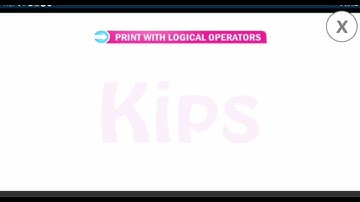 Print With Logical Operators