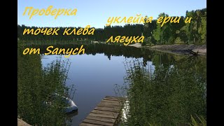 Уклейка ерш и лягушка на Комариное Русская рыбалка 4 / РР4 / Sanych