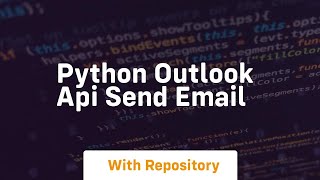python outlook api send email