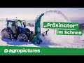 NG Green Fräsinator Schneefräse mit Valtra N174 im Winterdienst | Agropictures Technik Check