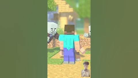 Minecraft on 1000 PING with Pillager Raid - Funny Animation  Mobs Toon