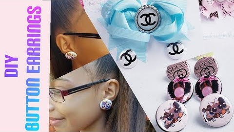 DIY Button Earrings | Button Maker