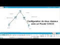 Configuration deux rseaux avec un routeur cisco configuration rseaux routeur cisco