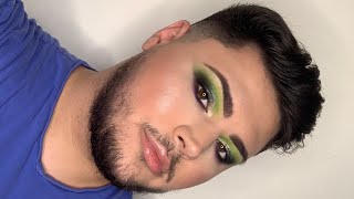 Green &amp; Purple Makeup Look