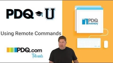 Using Remote Commands in PDQ Inventory