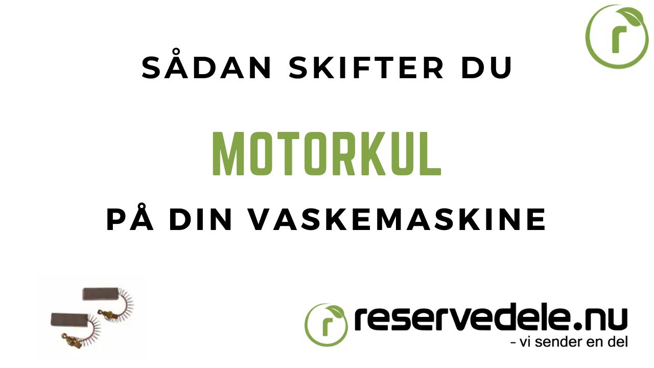 Guide: skifter du motorkul vaskemaskinen