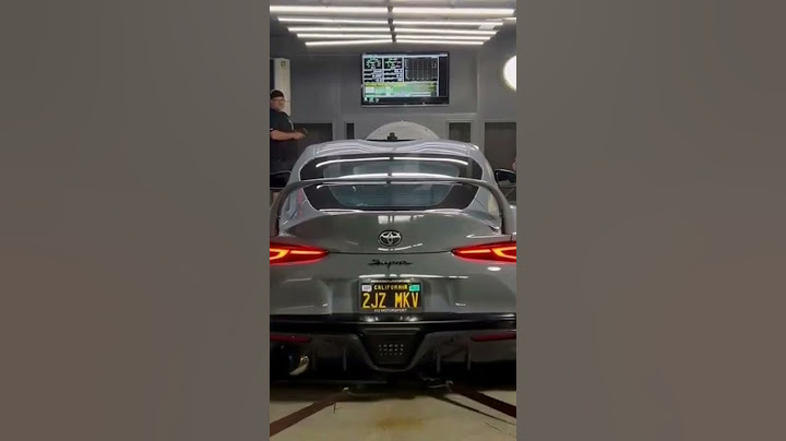 Toyota Supra даёт жару 🔥Газ в пол.