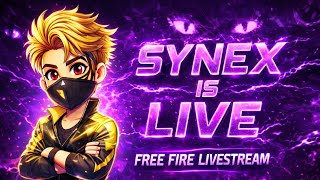 SYNEX GAMING LIVE 🔴 FREE FIRE LIVE STREAM | RANK PUSH + CUSTOM ROOM | FF LIVE