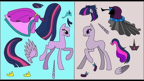 Mlp custom- Nice alicorns vs Evil alicorns -My little pony Paper craft ideas