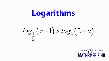 Logarithmic inequalities (constant base) Solved example 1 : log1/2(x+1) greater than log2(2-x)