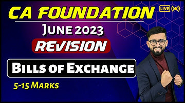 Bills of Exchange - One Shot | CA Foundation Accounts | CA Hardik Manchanda |