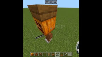 Big Head Scarecrow 🎃 In Minecraft #minecraft #shorts #youtubeshorts