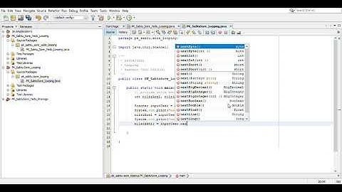 membuat program Looping   NetBeans