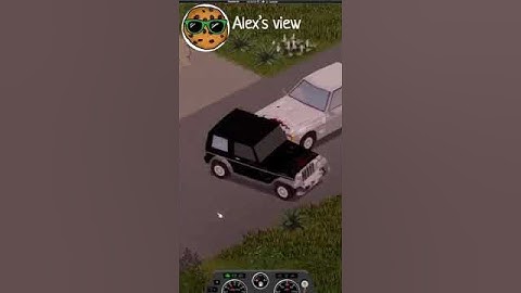 Different perspectives of a car crash in Project Zomboid