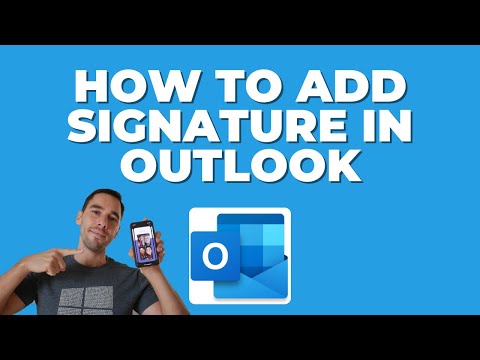 How To Add Signature In Microsoft Outlook!