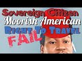 Sovereign Citizen Moorish American Right To Travel Fail in Indiana