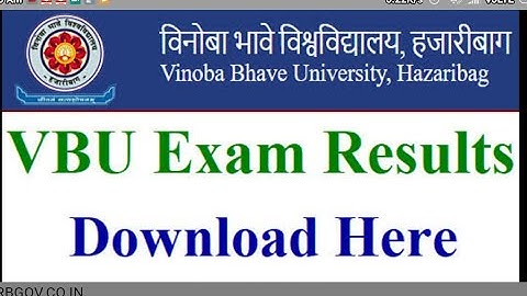 Check the semester 1 result l vbu l2020  Sem 1 ka result kese check kre l