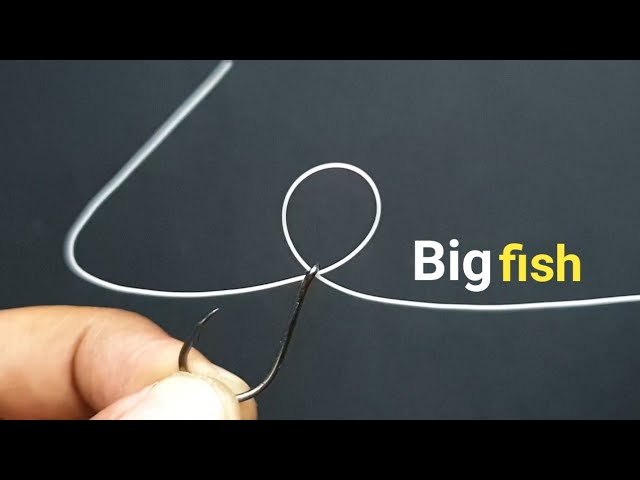 fishing knots : How to tie a fishhook for big fish 