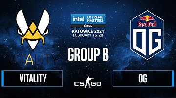 CS:GO - Vitality vs. OG [Dust2] Map 1 - IEM Katowice 2021 - Group B