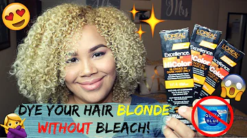 How can I dye my black hair blonde?
