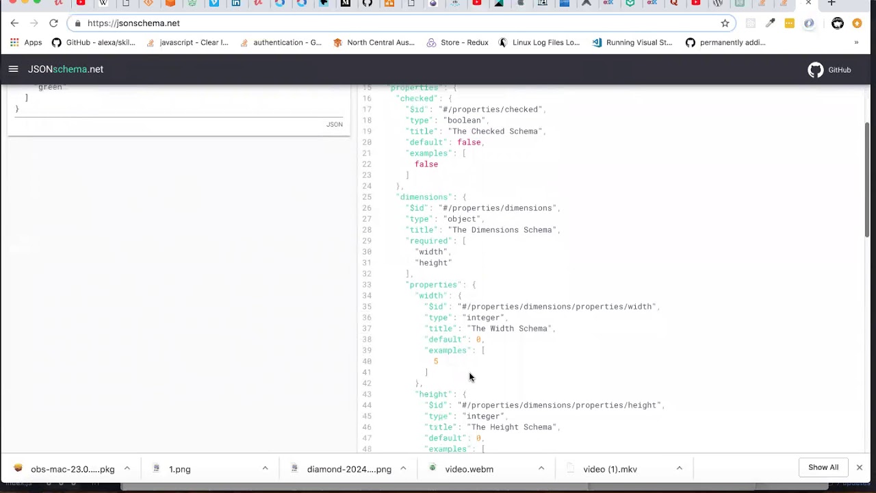 Generating Json Schema