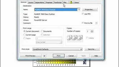 Corel No Color Management & SWOP Profile - MultiRIP Hybrid