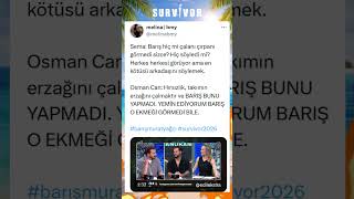 SURVİVOR OSMANCAN: BARIŞ O EKMEĞİ GÖRMEDİ BİLE #survivor