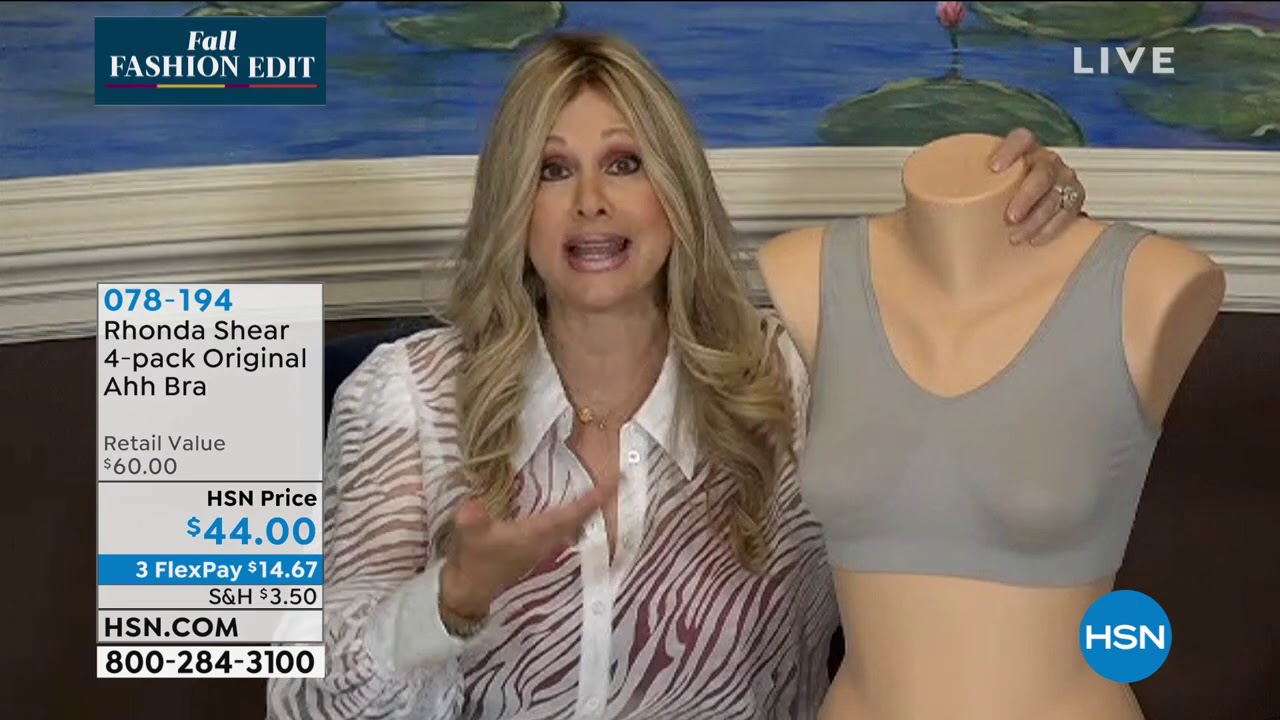 Rhonda Shear 4pack Original Ahh Bra - YouTube