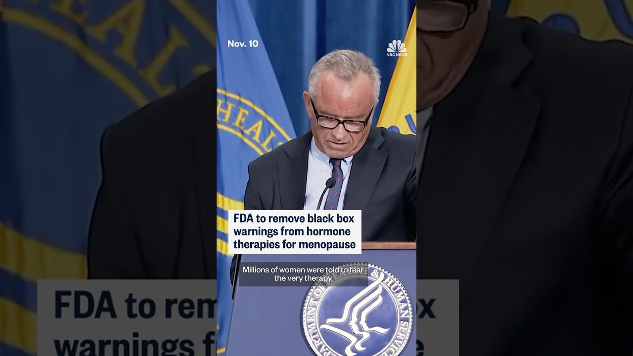 FDA to remove black box warnings from from hormone therapies for menopause